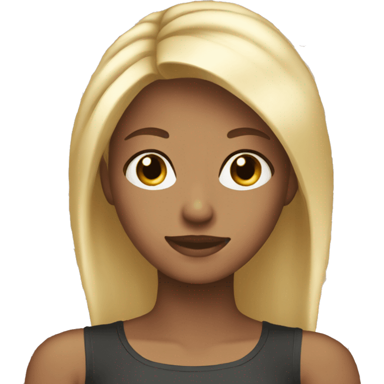 a blonde with dark highlights  emoji