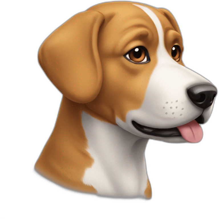 Chat avec une tête de chien emoji