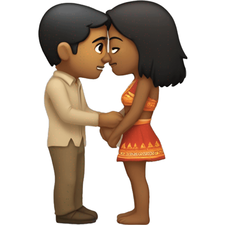 Chris helmsworth kissing short Indian girlfriend  emoji