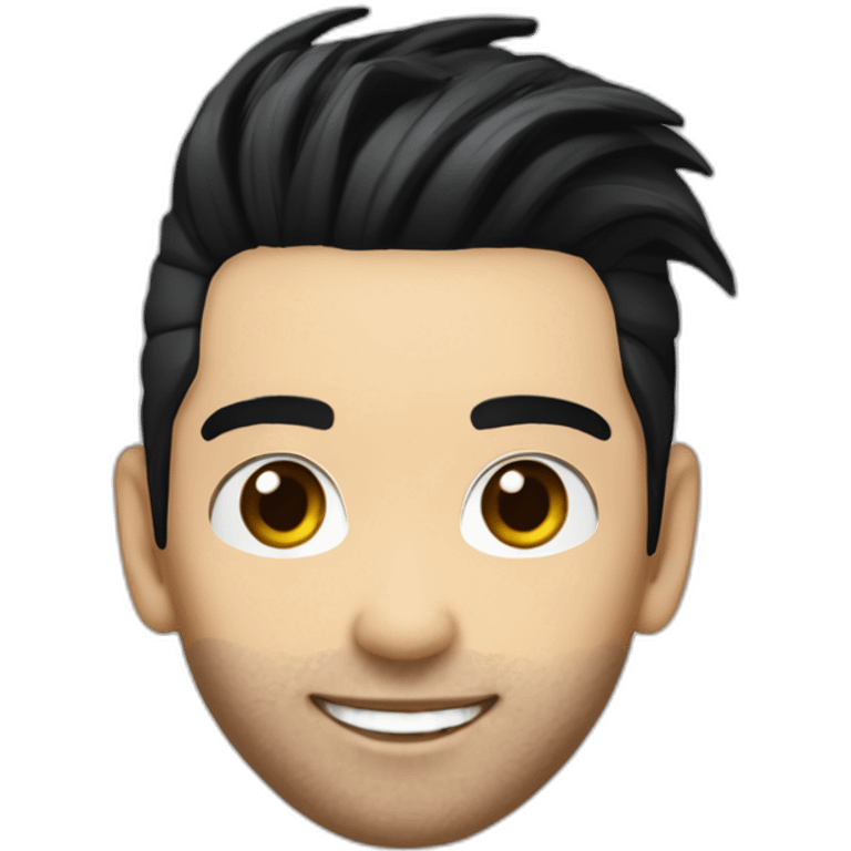 Bill Kaulitz black hair with highlights emoji