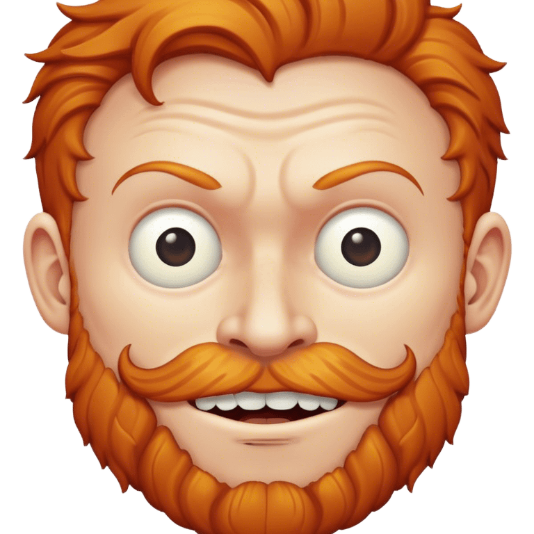 Crazy ginger man emoji