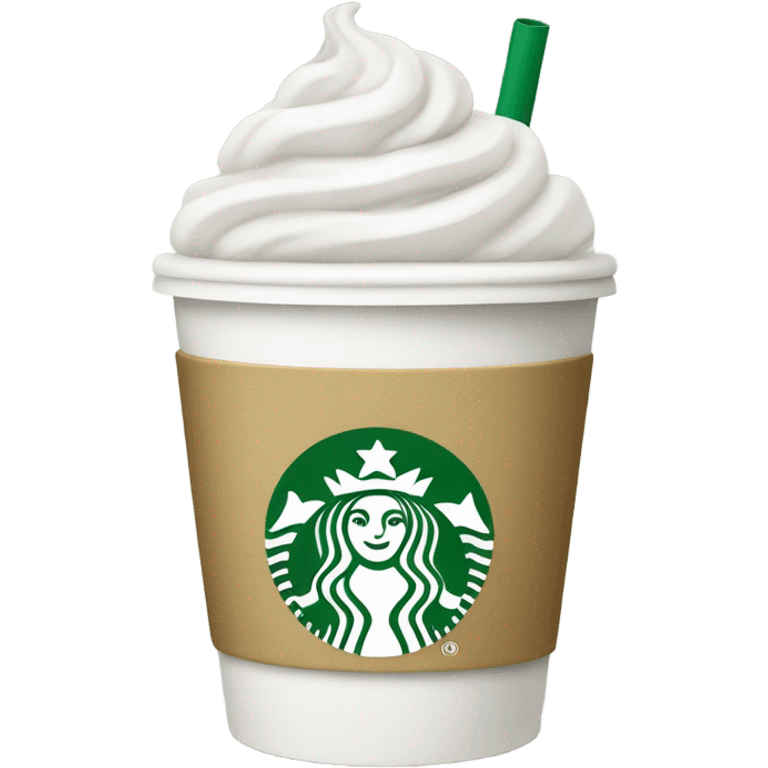 White Starbucks cup for tea  emoji