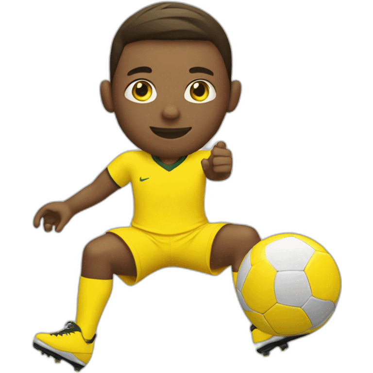 Footballer with yellow socks and yellow shoes  emoji