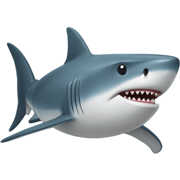 Stylized shark with a cool, laid-back demeanor emoji