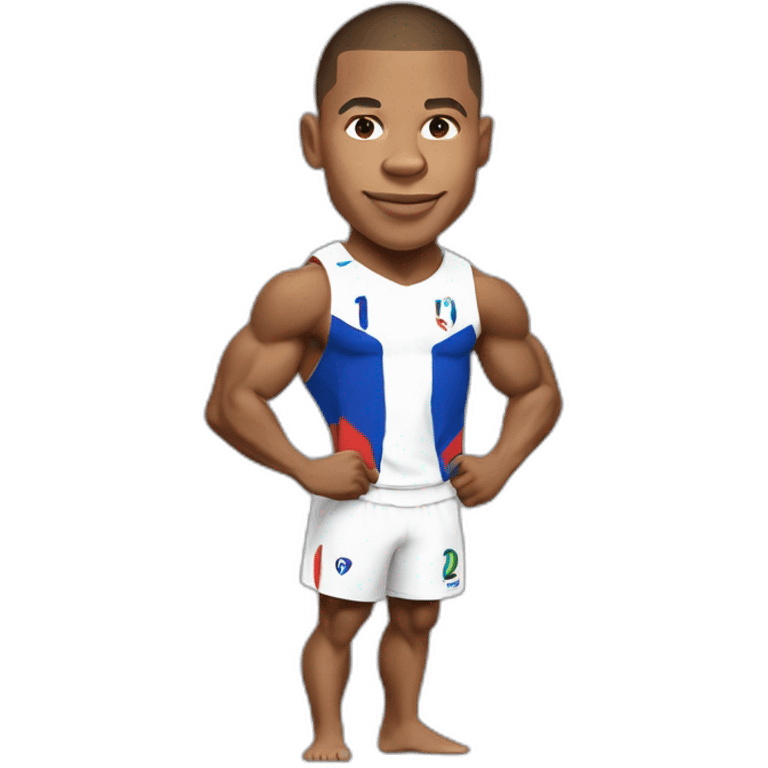 Kylian mbappe, french, world cup, bodybuilder emoji