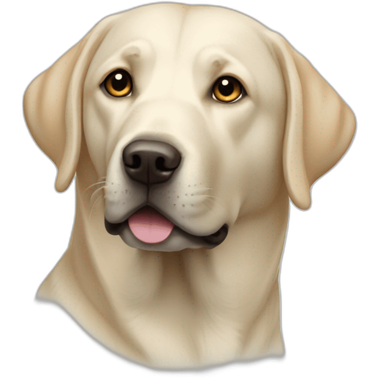 labrador blanco emoji