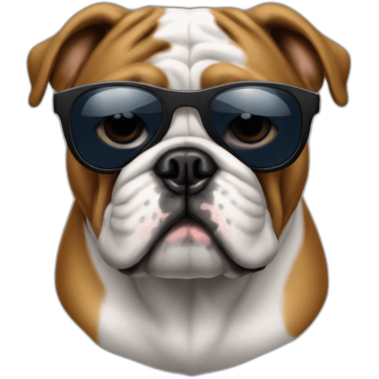 Bulldogs Français with sunglasses emoji