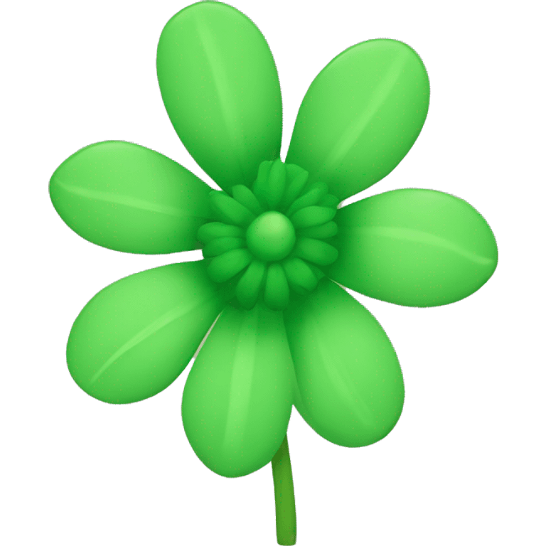 Green flower emoji