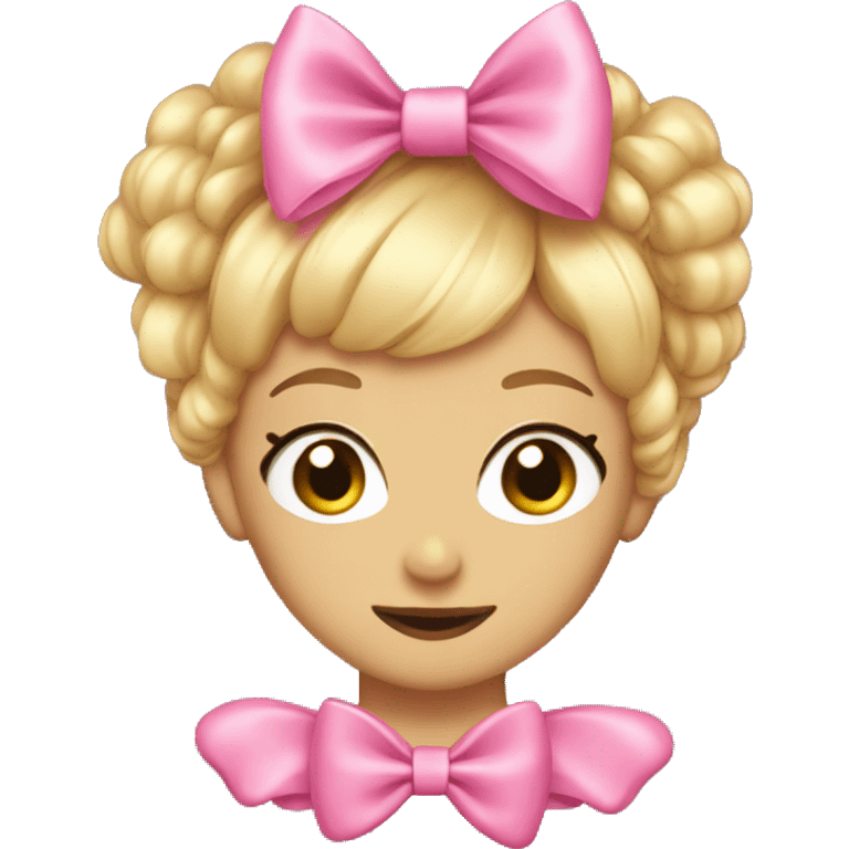 coquette pink bow emoji