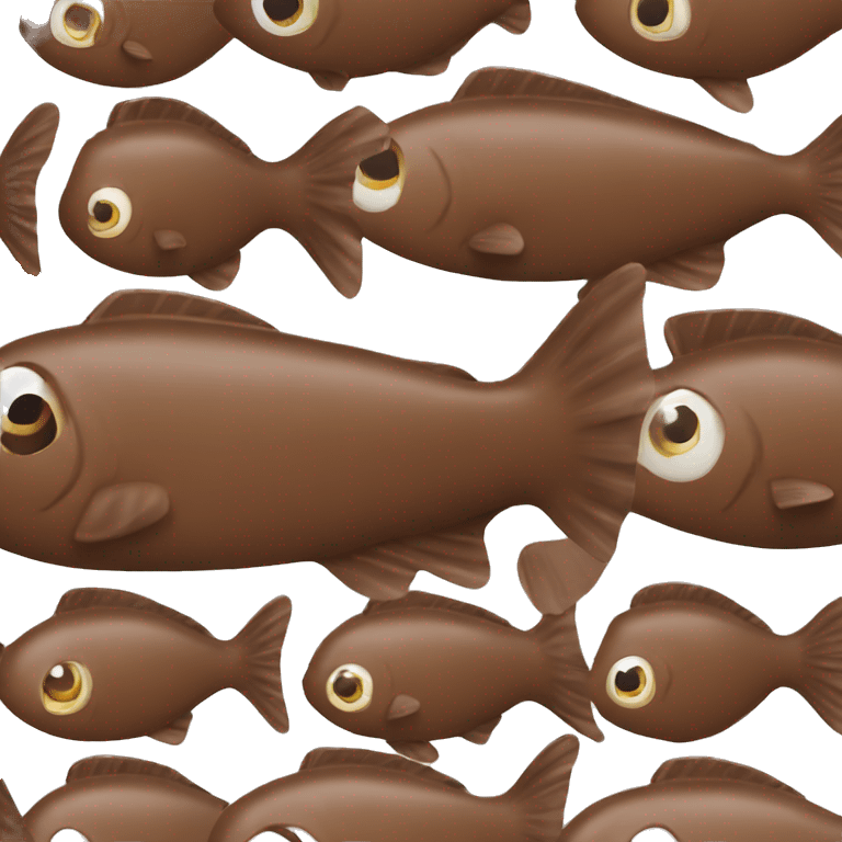 A chocolate Fish  emoji