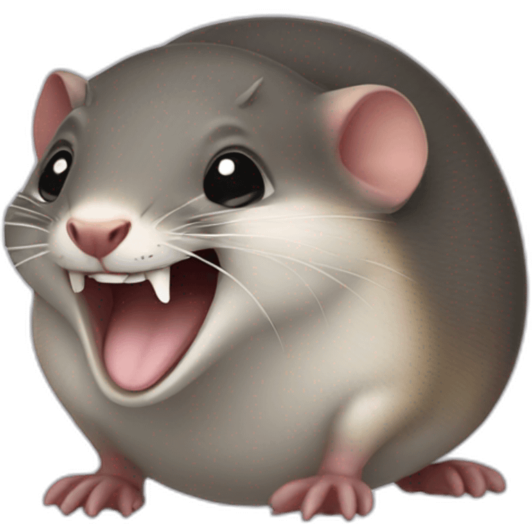 Laughing shrew emoji