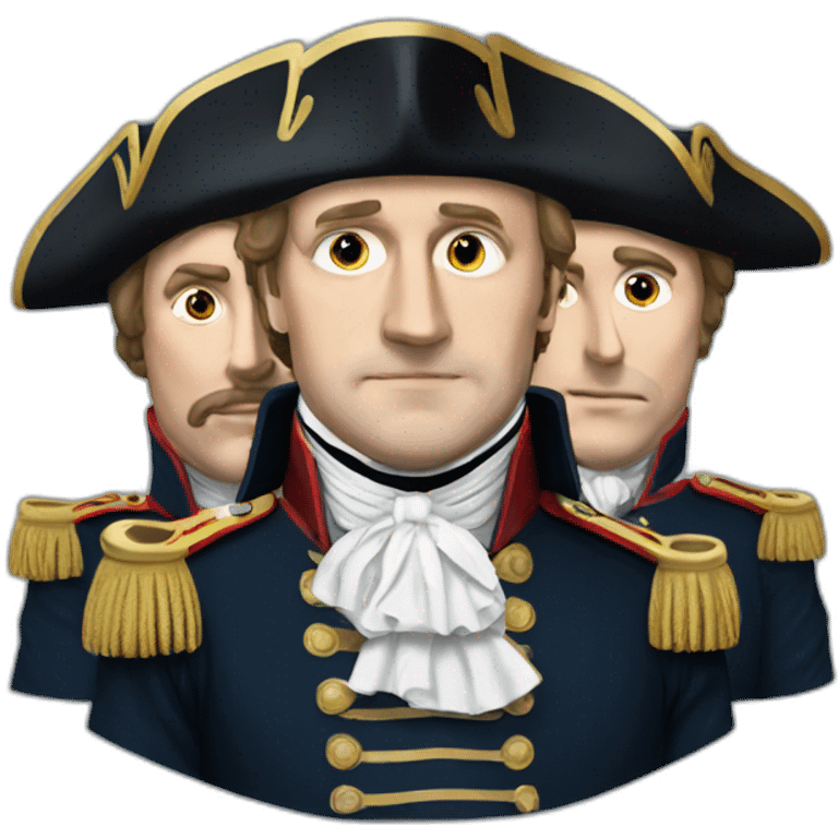 napoleon with 2 anonymous persons emoji