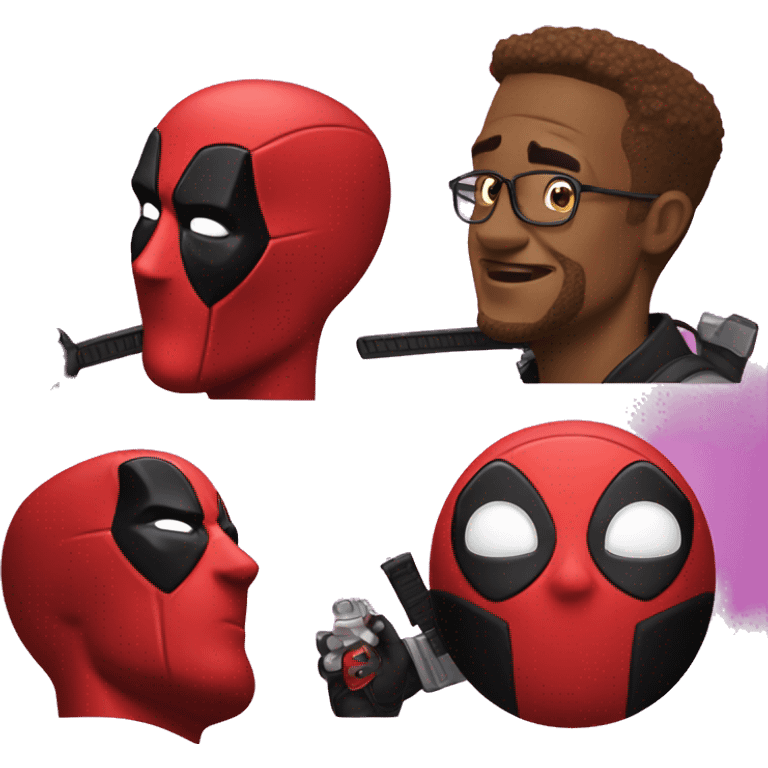 Deadpool with Xox emoji