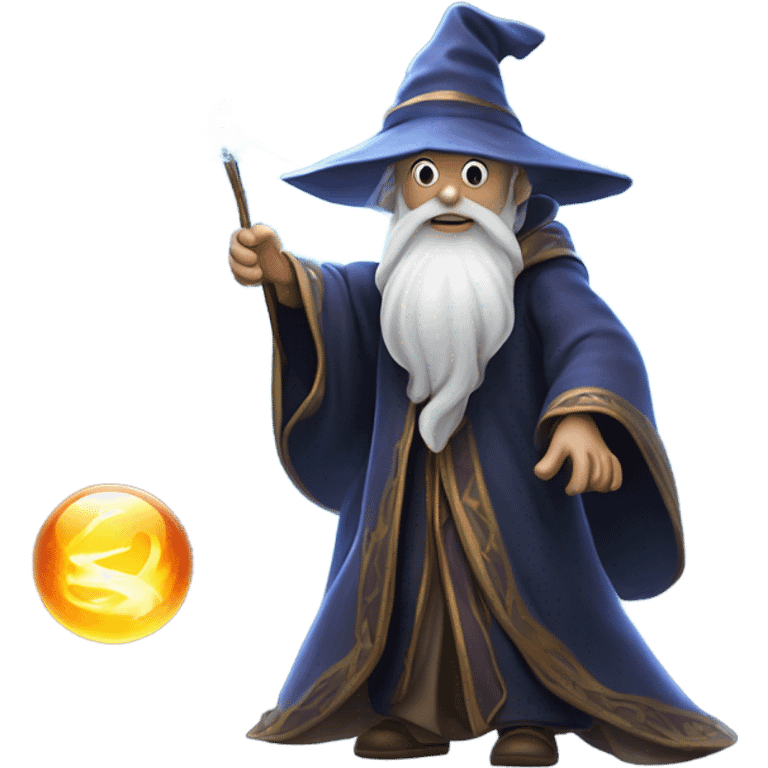 Cool wizard casting spells  emoji