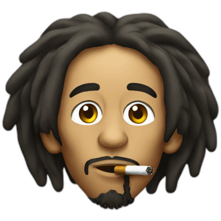 bob marley smoking emoji