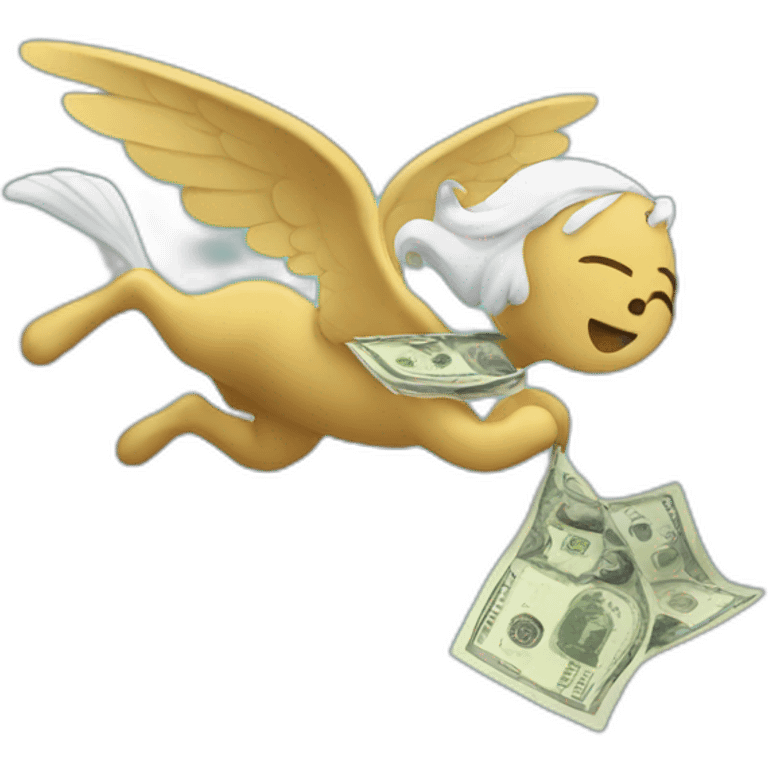 flying money emoji