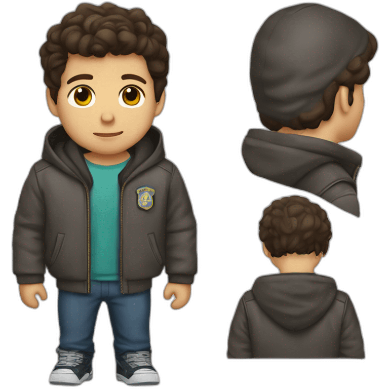 Jake peralta Brooklyn 99 in a hoodie emoji