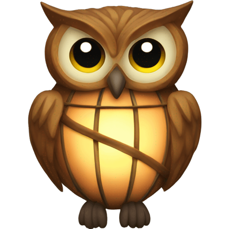 Lantern owl shape emoji