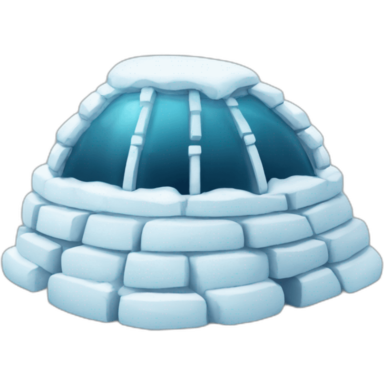 igloo with music symbol emoji