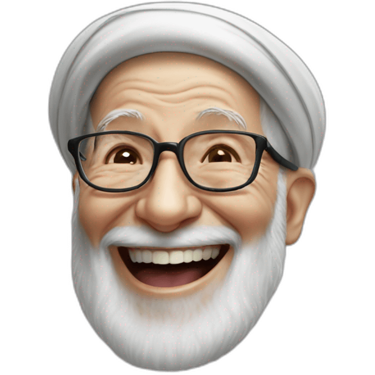 Khamenei laughing emoji