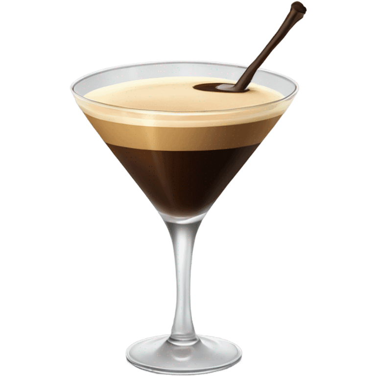 Espresso martini in tall glass emoji