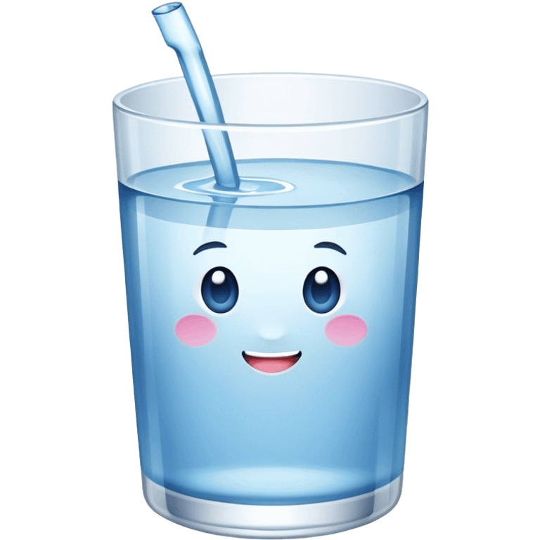 Vaso con agua emoji