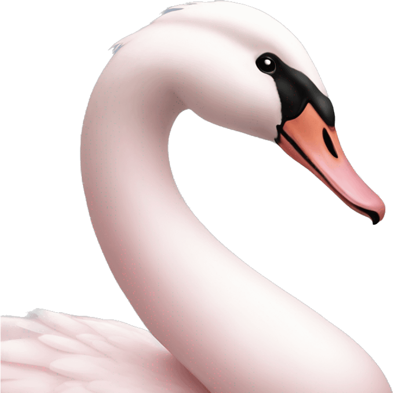 light pink swan emoji