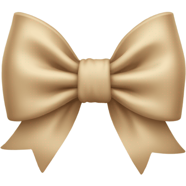 beige bow emoji