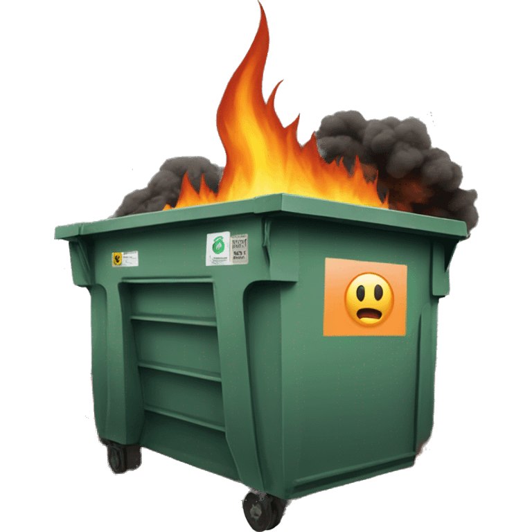 dumpster on fire emoji