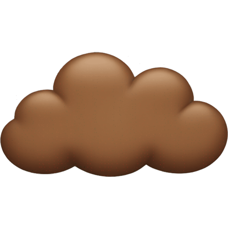 brown cloud emoji