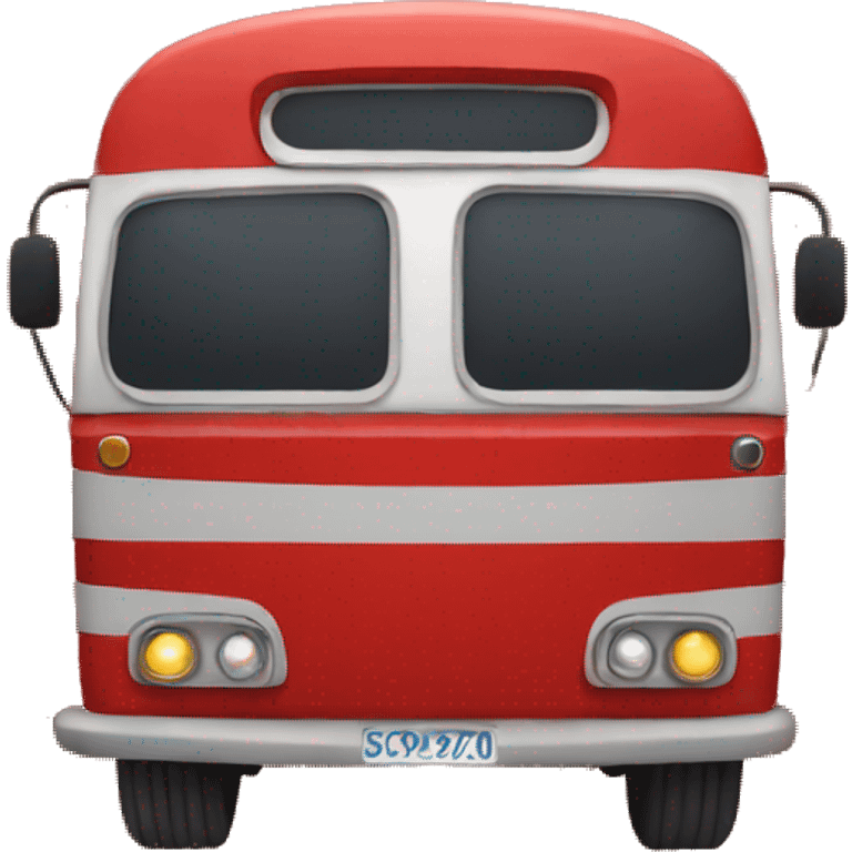 red moroccan bus emoji