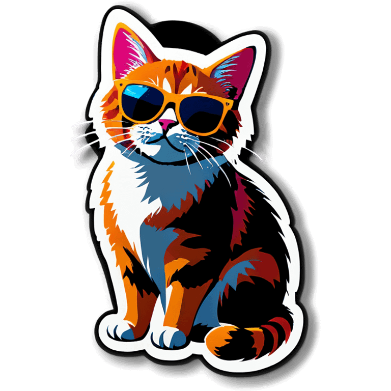 Cat with sunglasses emoji