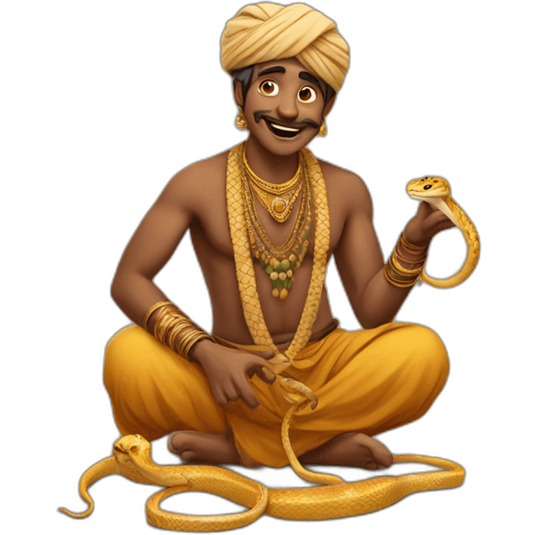 indian snake charmer emoji