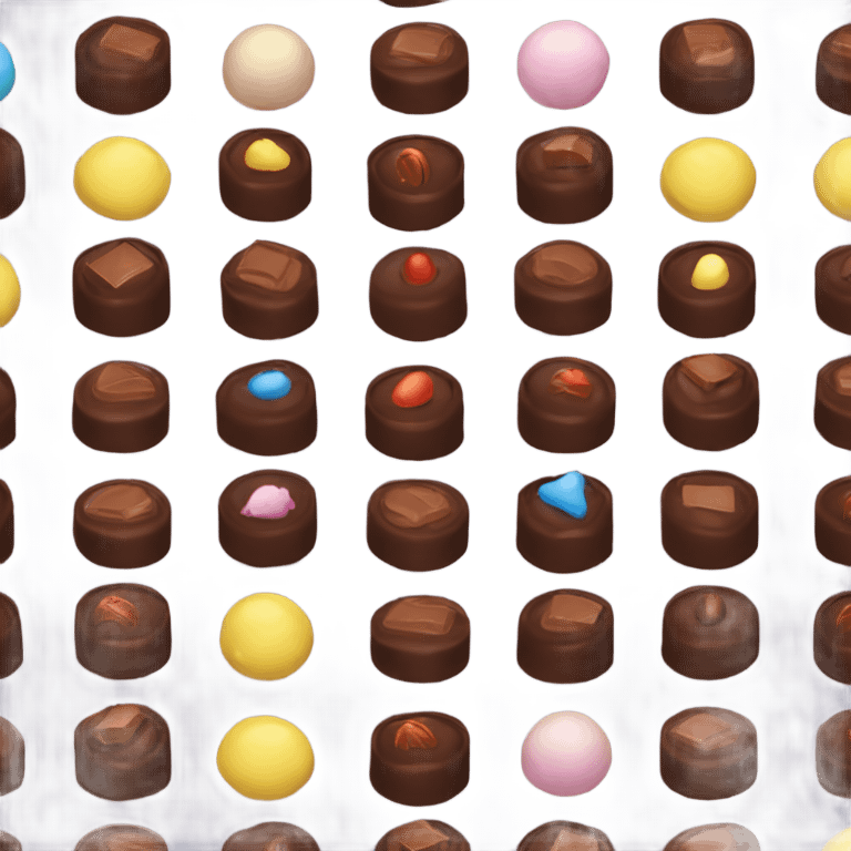 box of chocolate bonbons emoji