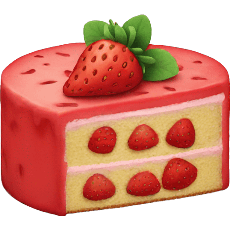 strawberry cake emoji