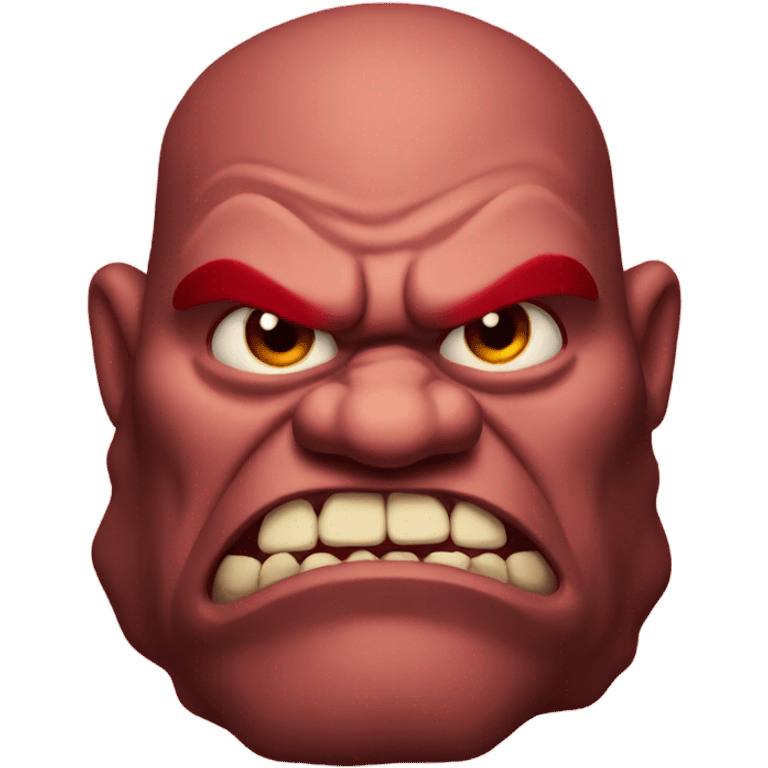 Red angry ogre emoji