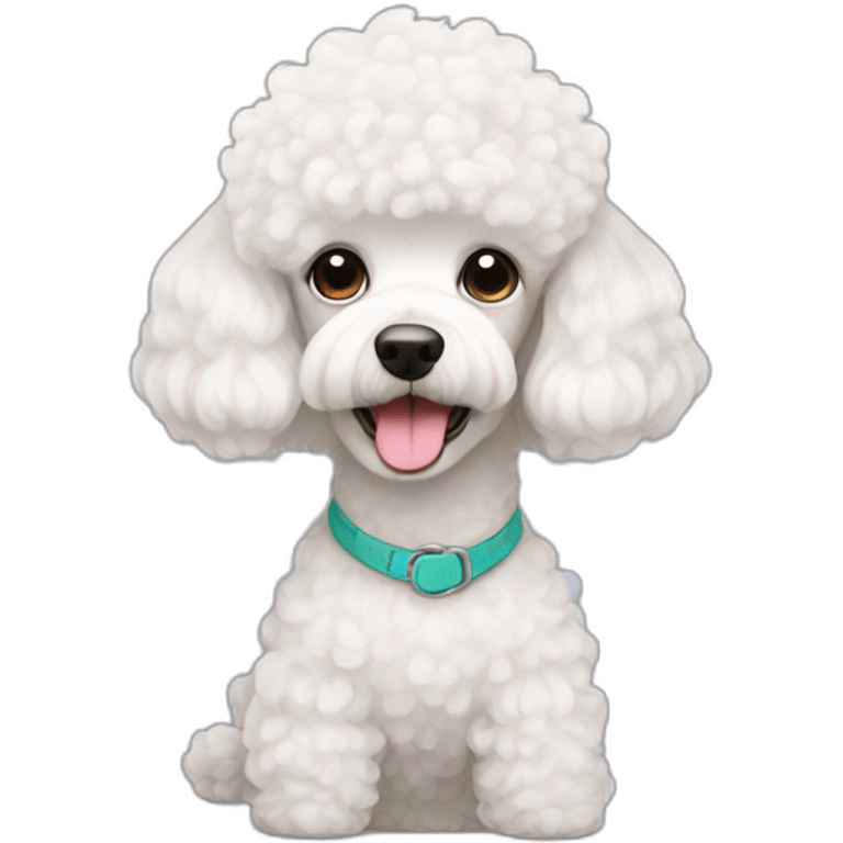 White short hair poodle emoji