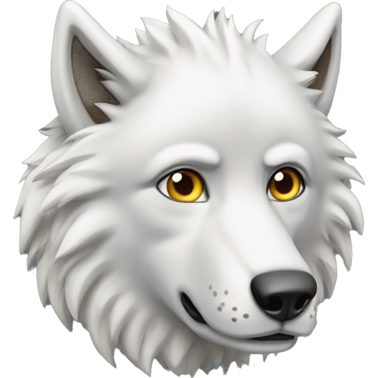 Loup blanc  emoji