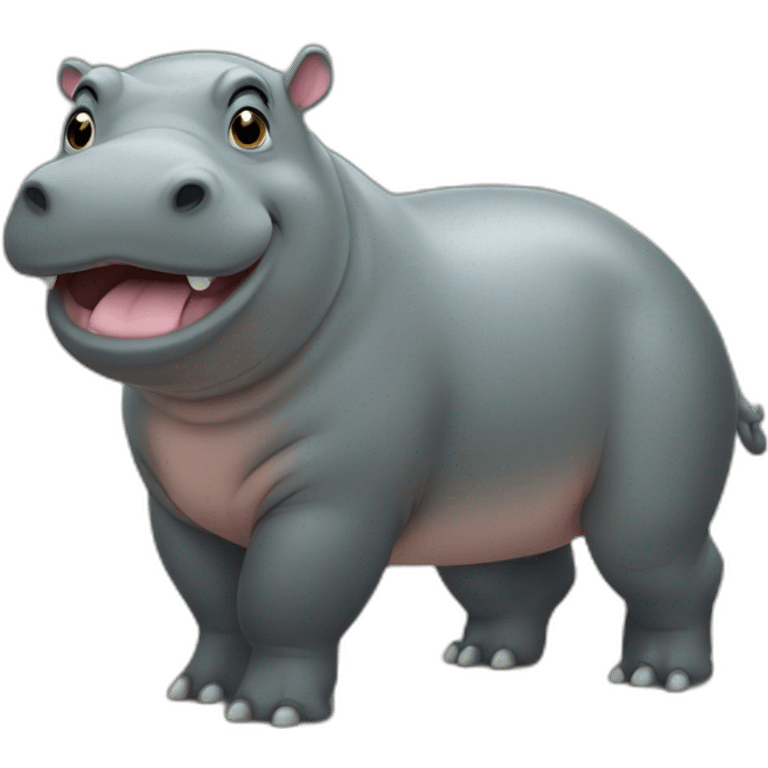 Hippopotame nain emoji