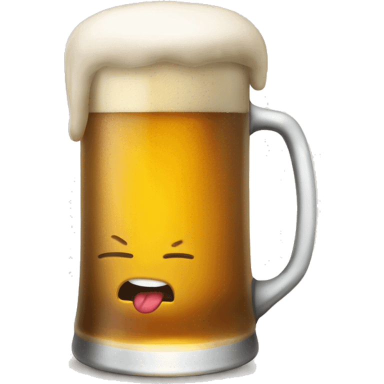 chat qui boit de la bière emoji