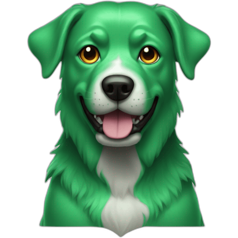 monster dog green emoji