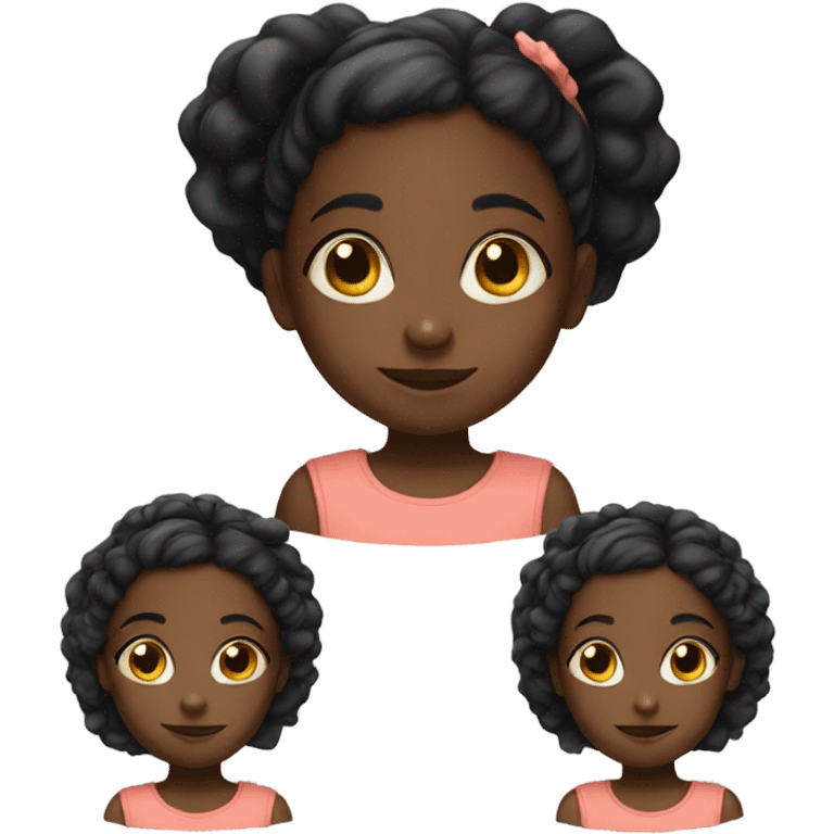 Black little girl emoji