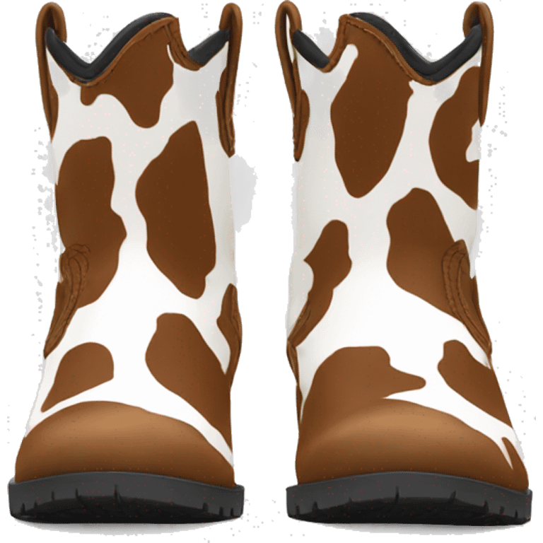 cow print boots emoji