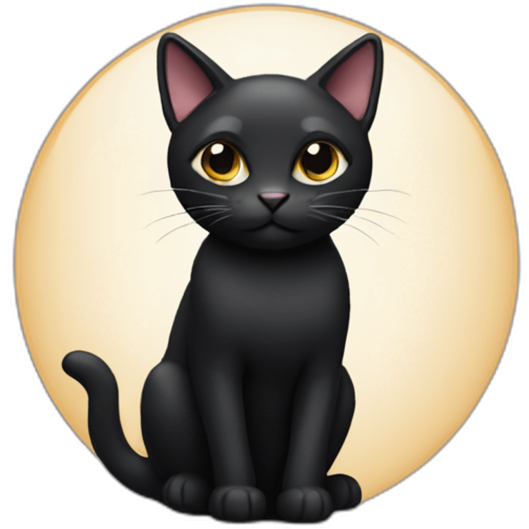 single black cat emoji