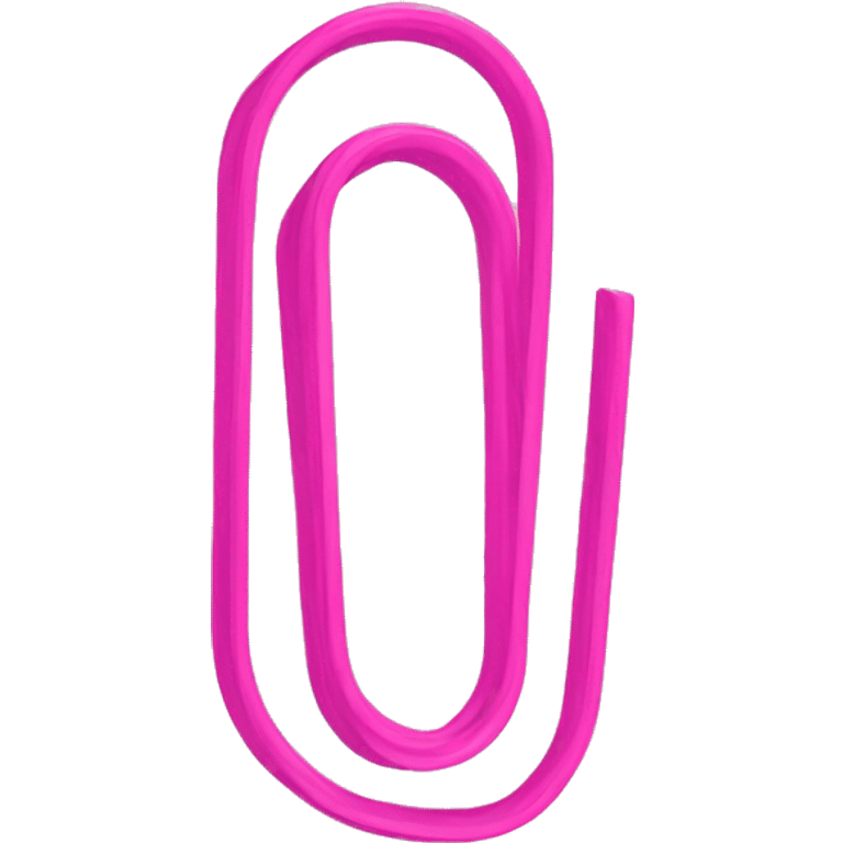 Pink paper clip emoji