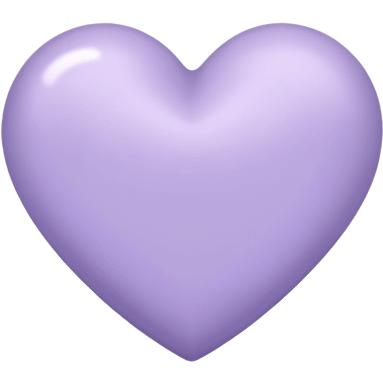 aesthetically pleasing lavender-colored heart emoji