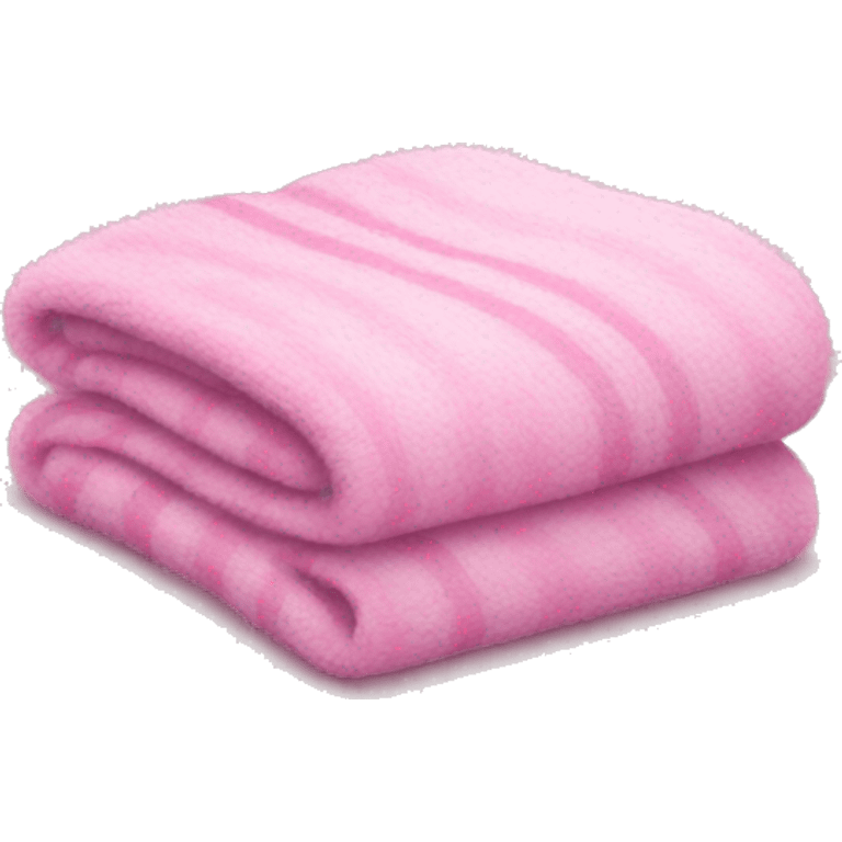 Pink fluffy folded blanket  emoji