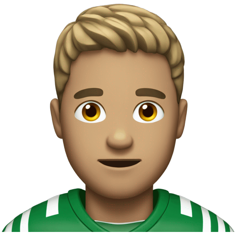 Man with football emoji