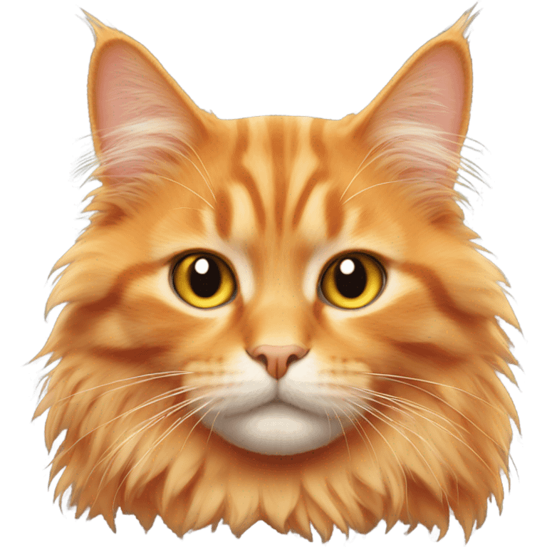 Orange fluffy cat emoji