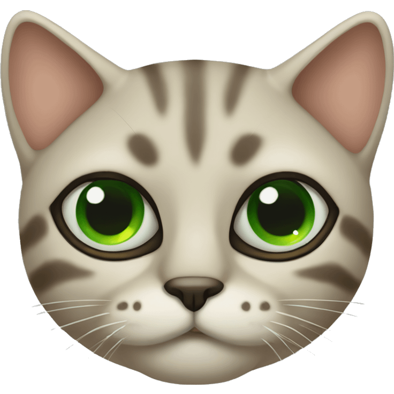 GATO CON OJOS VERDES significado  emoji